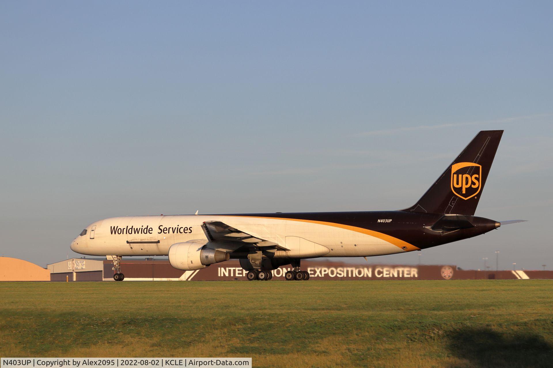 N403UP, 1987 Boeing 757-24APF C/N 23725, UPS #9856 KCLE-KGYY