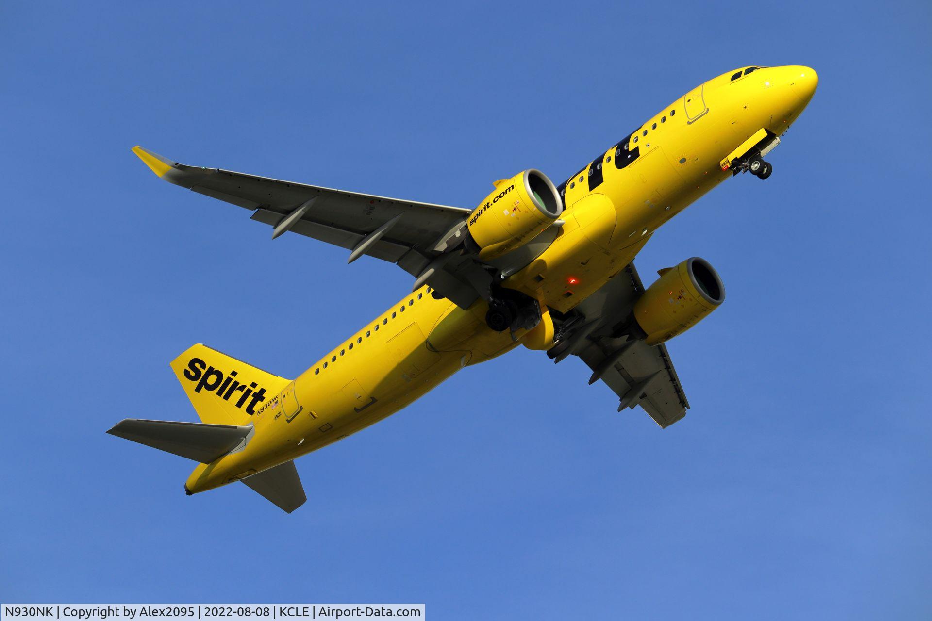 N930NK, 2020 Airbus A320-271N C/N 9483, Spirit #708 KCLE-KMCO