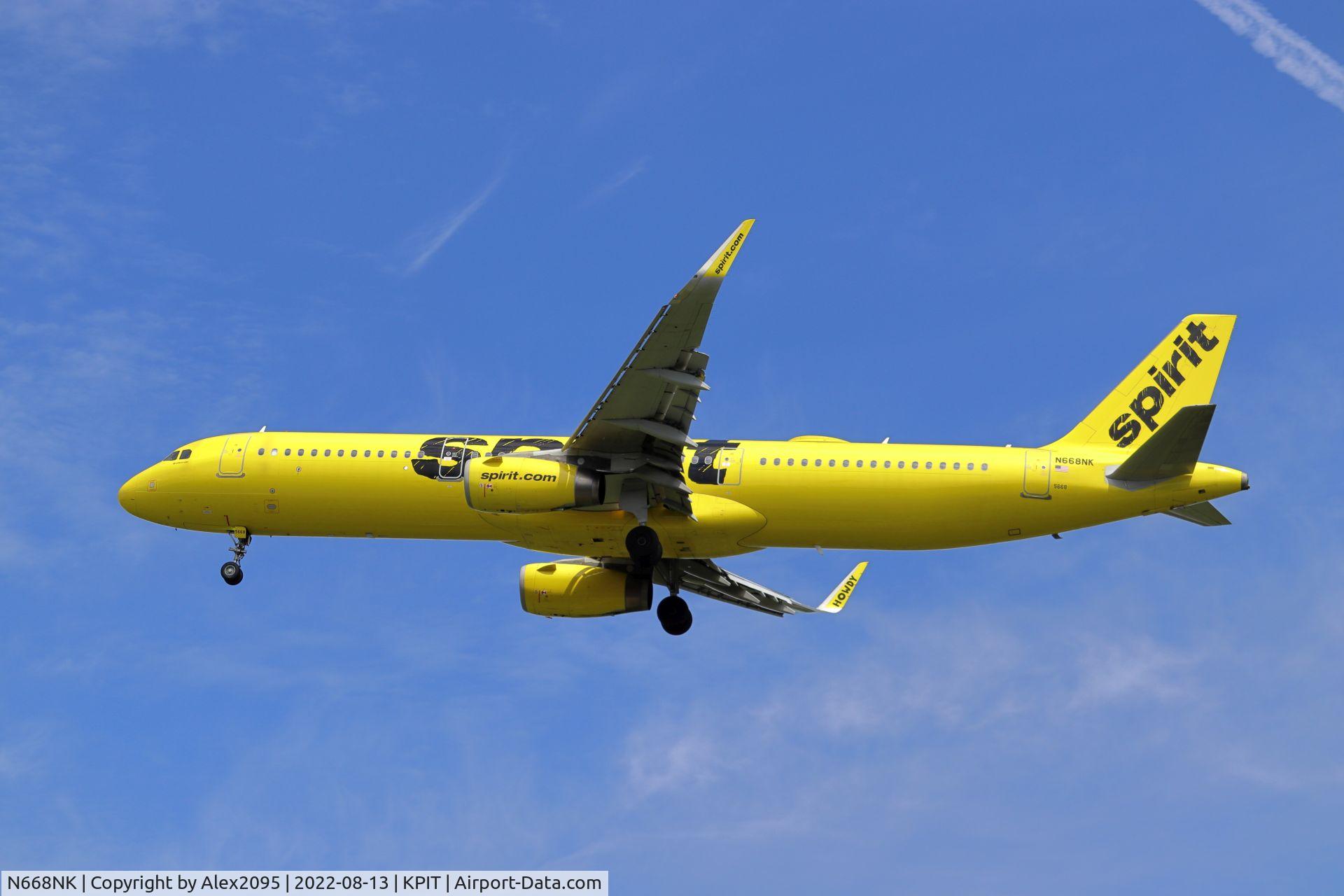 N668NK, 2016 Airbus A321-231 C/N 7135, Spirit #713 KEWR-KPIT