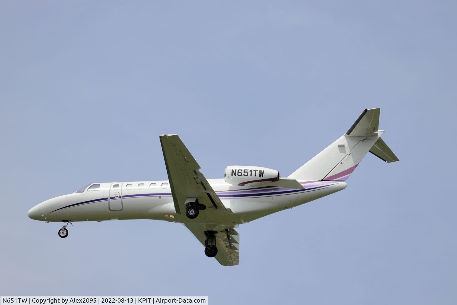N651TW, 2008 Cessna 525B CitationJet CJ3 C/N 525B-0217, KPIE-KPIT