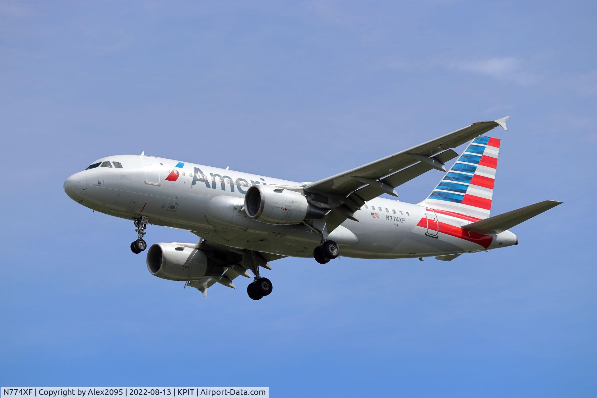 N774XF, 2003 Airbus A319-112 C/N 2019, American #1743 KORD-KPIT