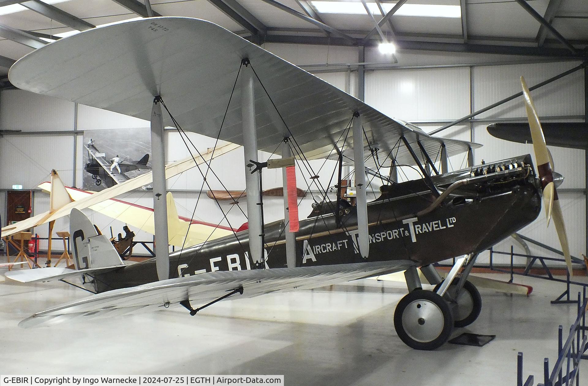 G-EBIR, 1924 De Havilland DH.51Moth C/N 102, De Havilland D.H.51 at the Shuttleworth Collection, Biggleswade