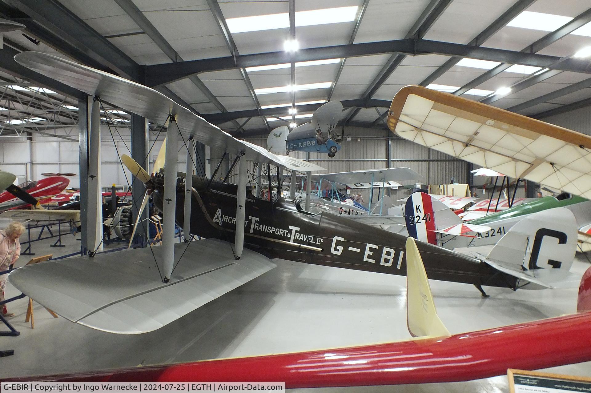 G-EBIR, 1924 De Havilland DH.51Moth C/N 102, De Havilland D.H.51 at the Shuttleworth Collection, Biggleswade