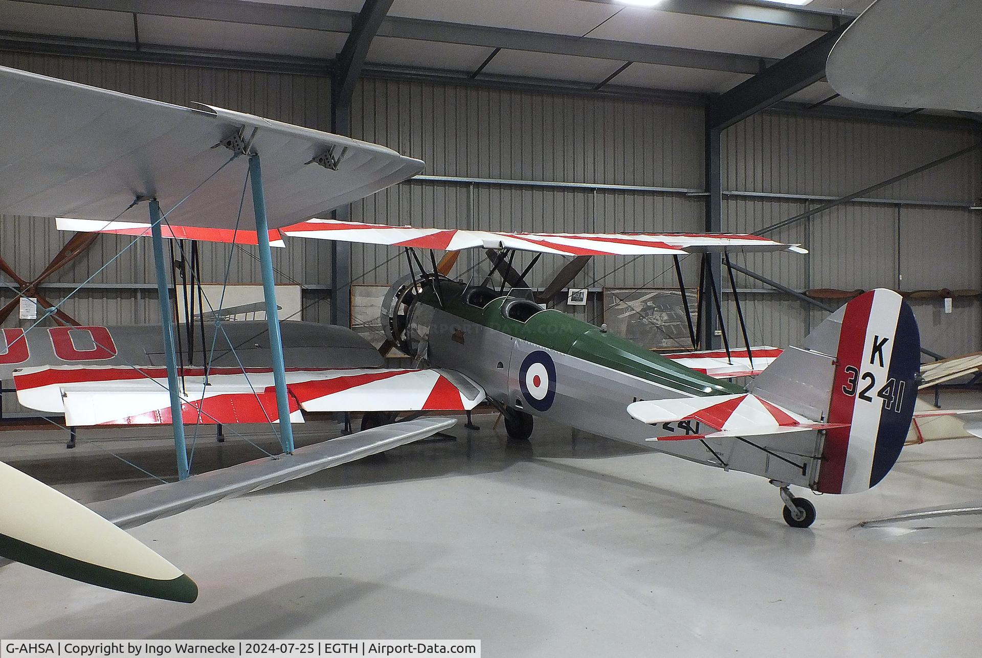 G-AHSA, 1933 Avro 621 Tutor C/N K3215, Avro 621 Tutor at the Shuttleworth Collection, Biggleswade