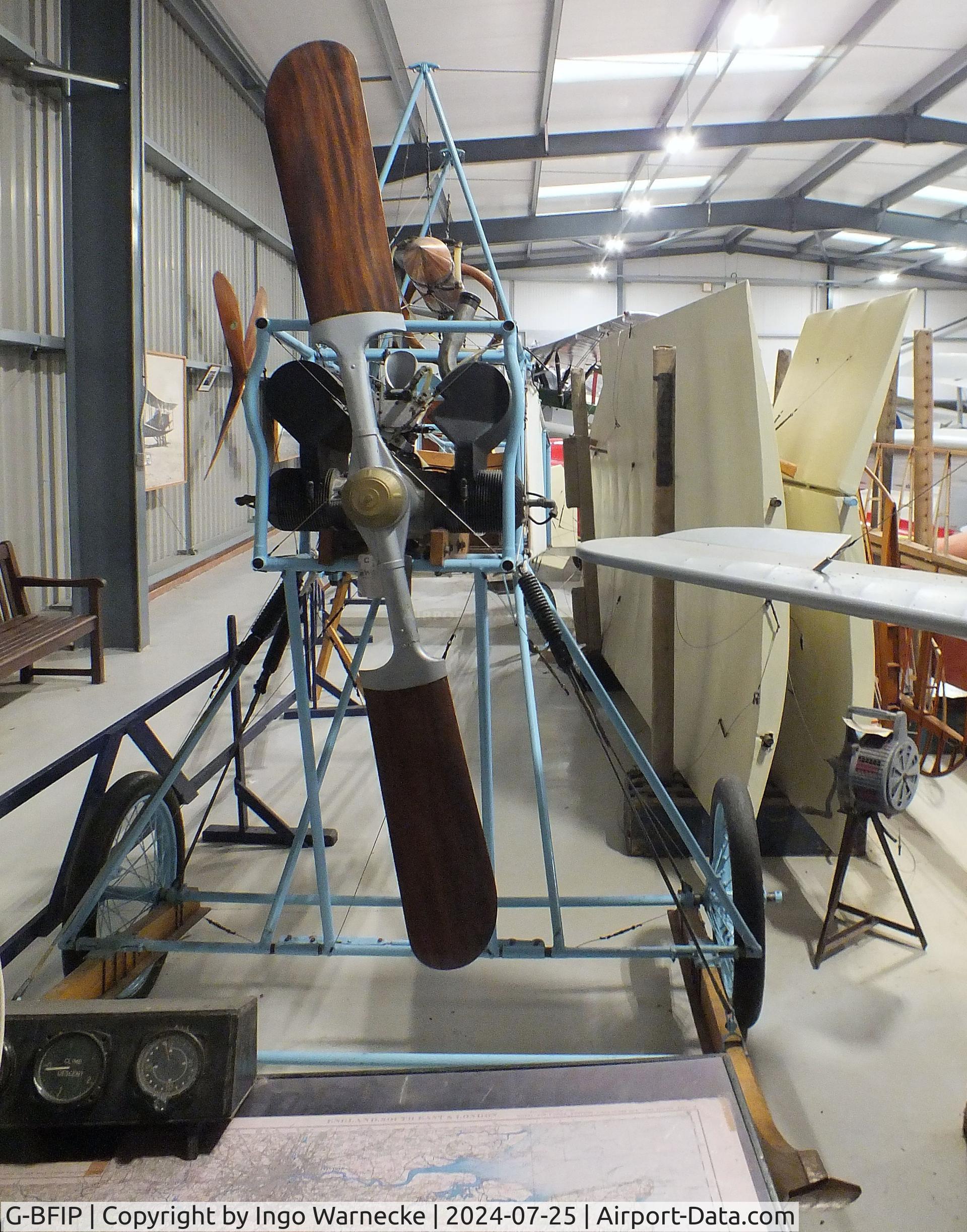 G-BFIP, Wallbro Monoplane Replica C/N WA-1, Ken Wallis 1910 Wallbro 'All British' replica (wings dismounted) at the Shuttleworth Collection, Biggleswade