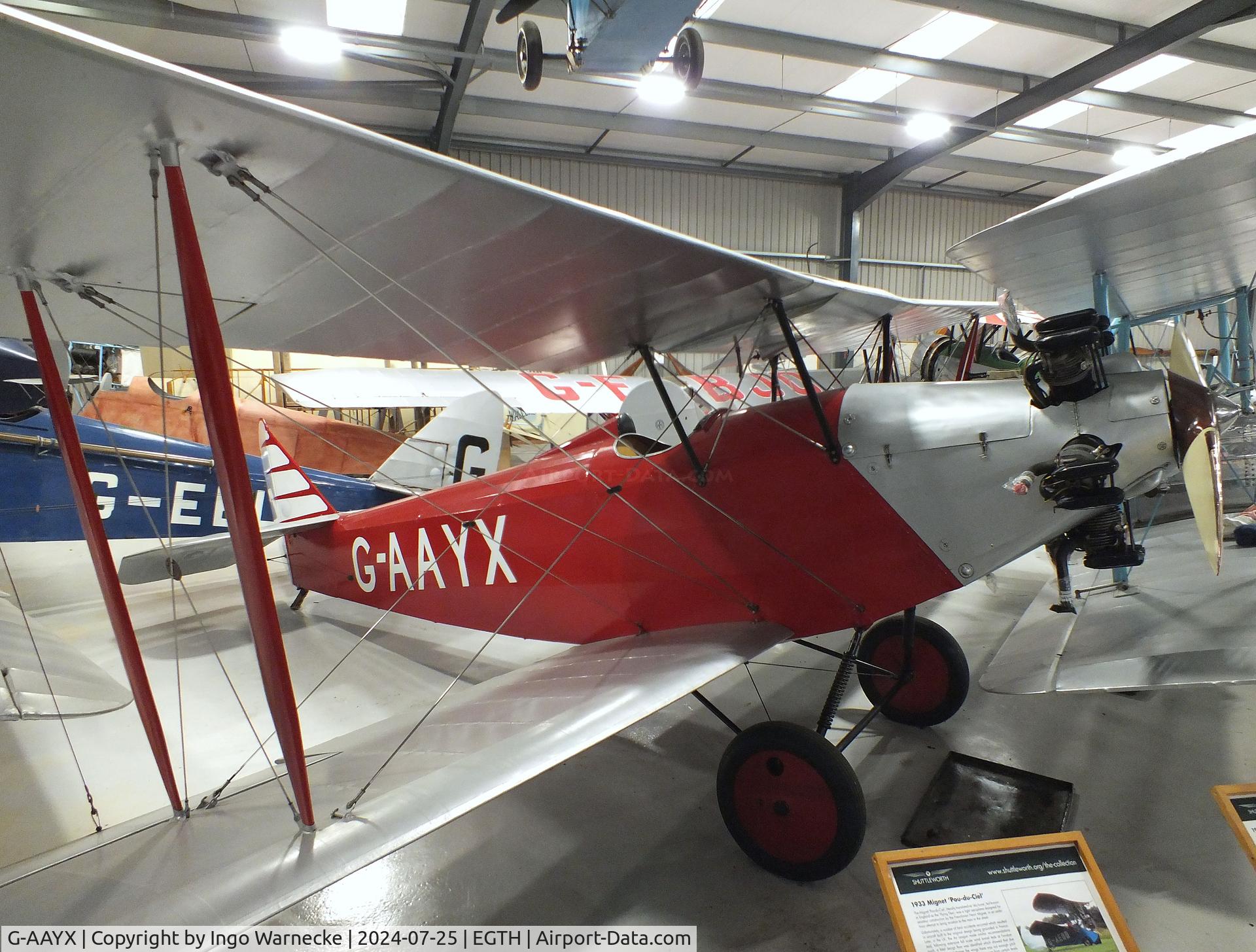 G-AAYX, 1930 Southern Martlet C/N 202, Southern Martlet at the Shuttleworth Collection, Biggleswade