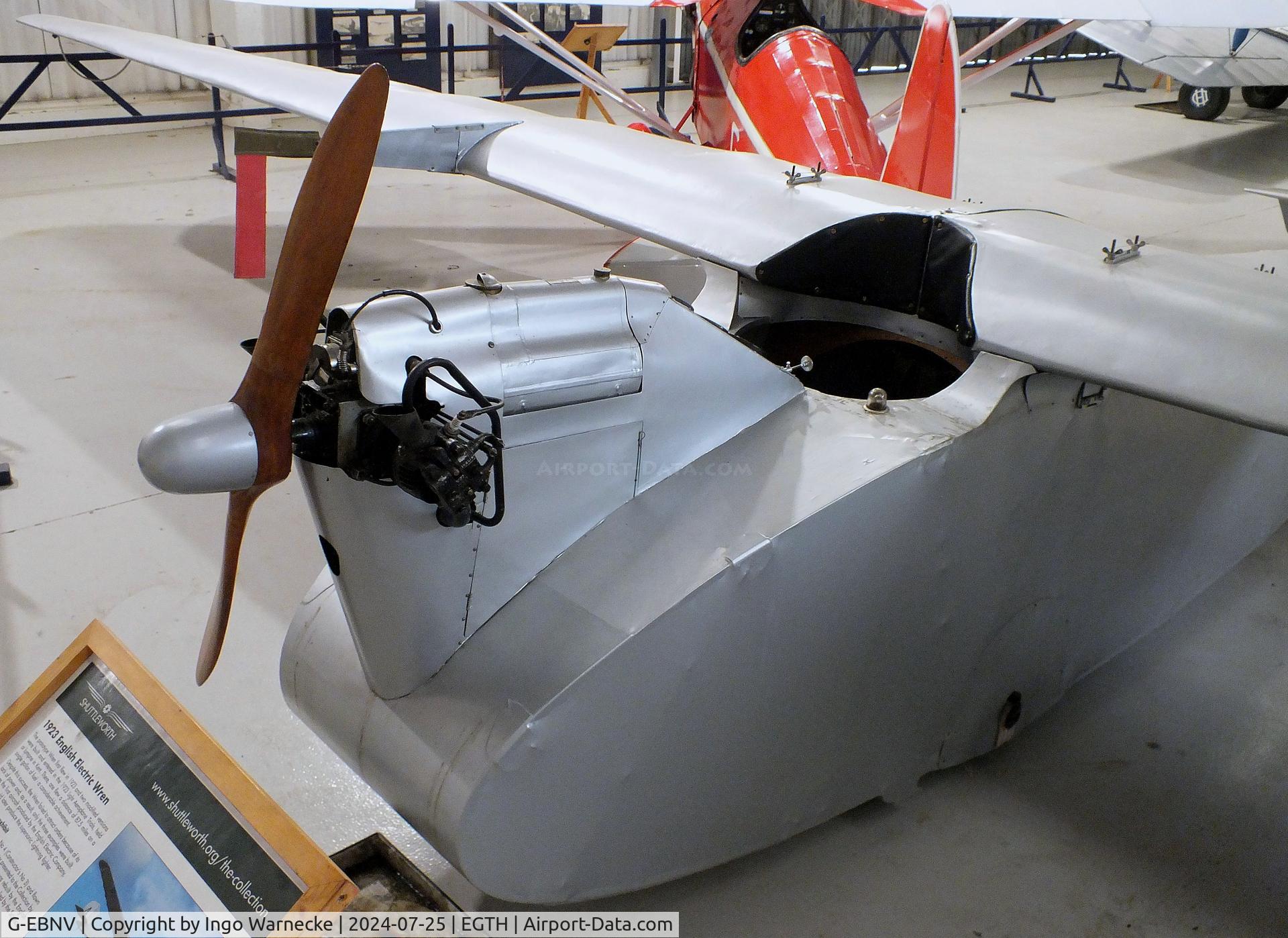 G-EBNV, 1923 English Electric Wren C/N 3, English Electric Wren at the Shuttleworth Collection, Biggleswade