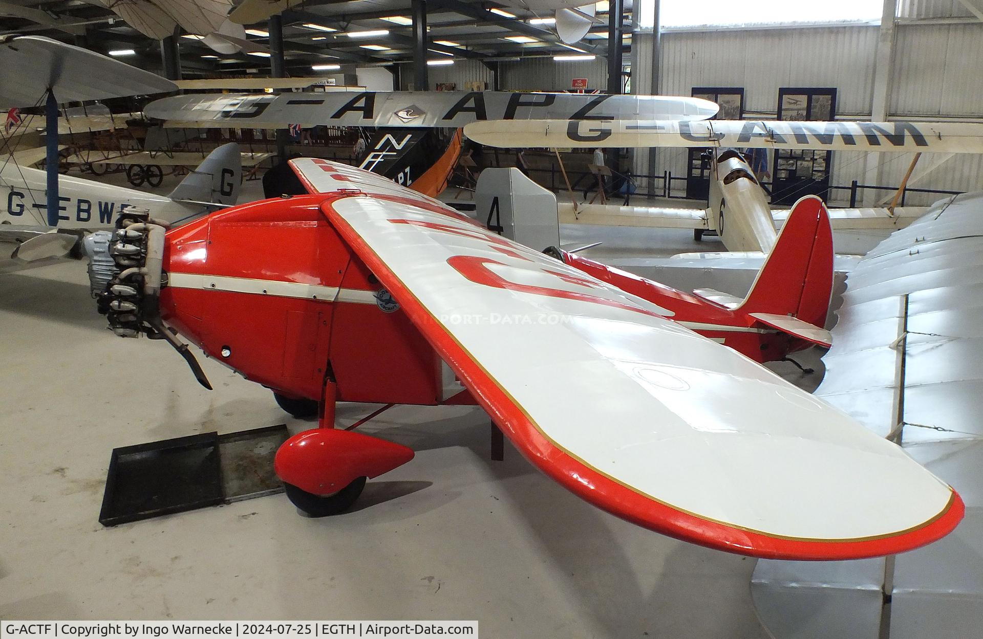 G-ACTF, 1932 Comper CLA-7 Swift C/N S32/9, Comper CLA-7 Swift at the Shuttleworth Collection, Biggleswade