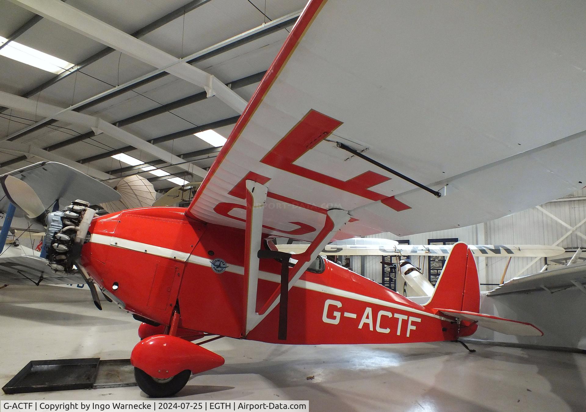 G-ACTF, 1932 Comper CLA-7 Swift C/N S32/9, Comper CLA-7 Swift at the Shuttleworth Collection, Biggleswade