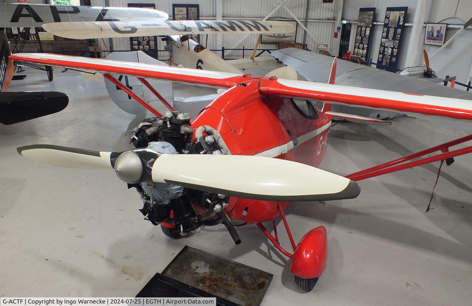 G-ACTF, 1932 Comper CLA-7 Swift C/N S32/9, Comper CLA-7 Swift at the Shuttleworth Collection, Biggleswade