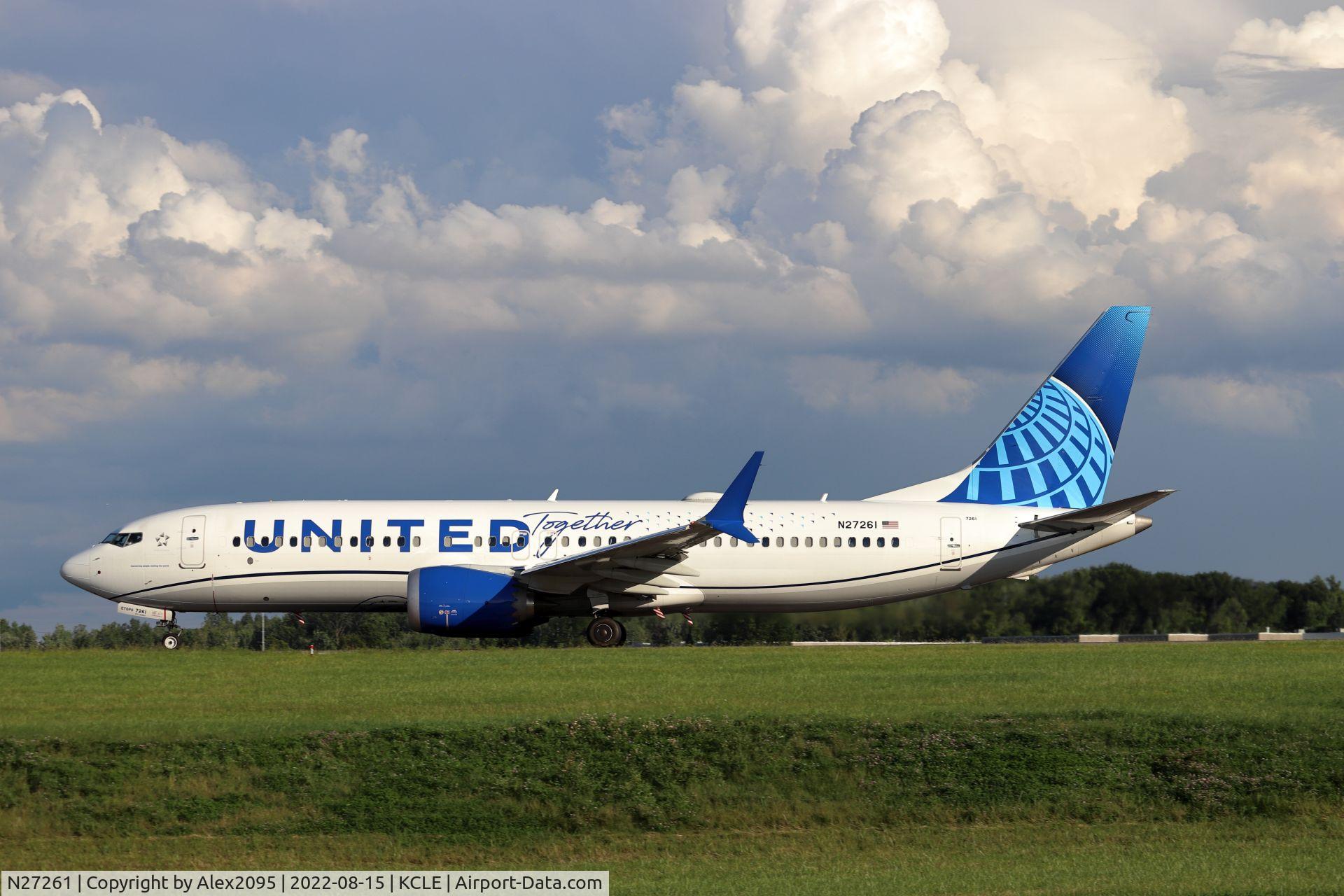 N27261, 2021 Boeing 737-8 MAX C/N 43464, United #1704 KCLE-KORD