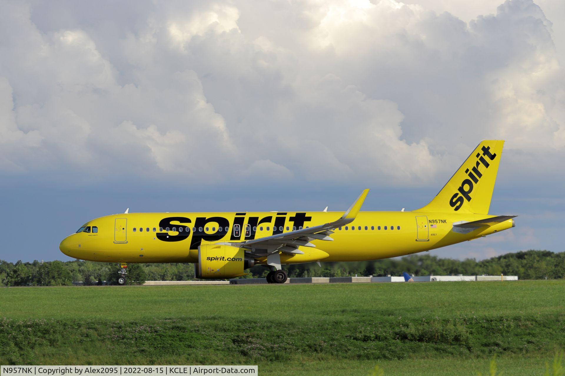 N957NK, 2022 Airbus A320-271N C/N 10899, Spirit #708 KCLE-KMCO