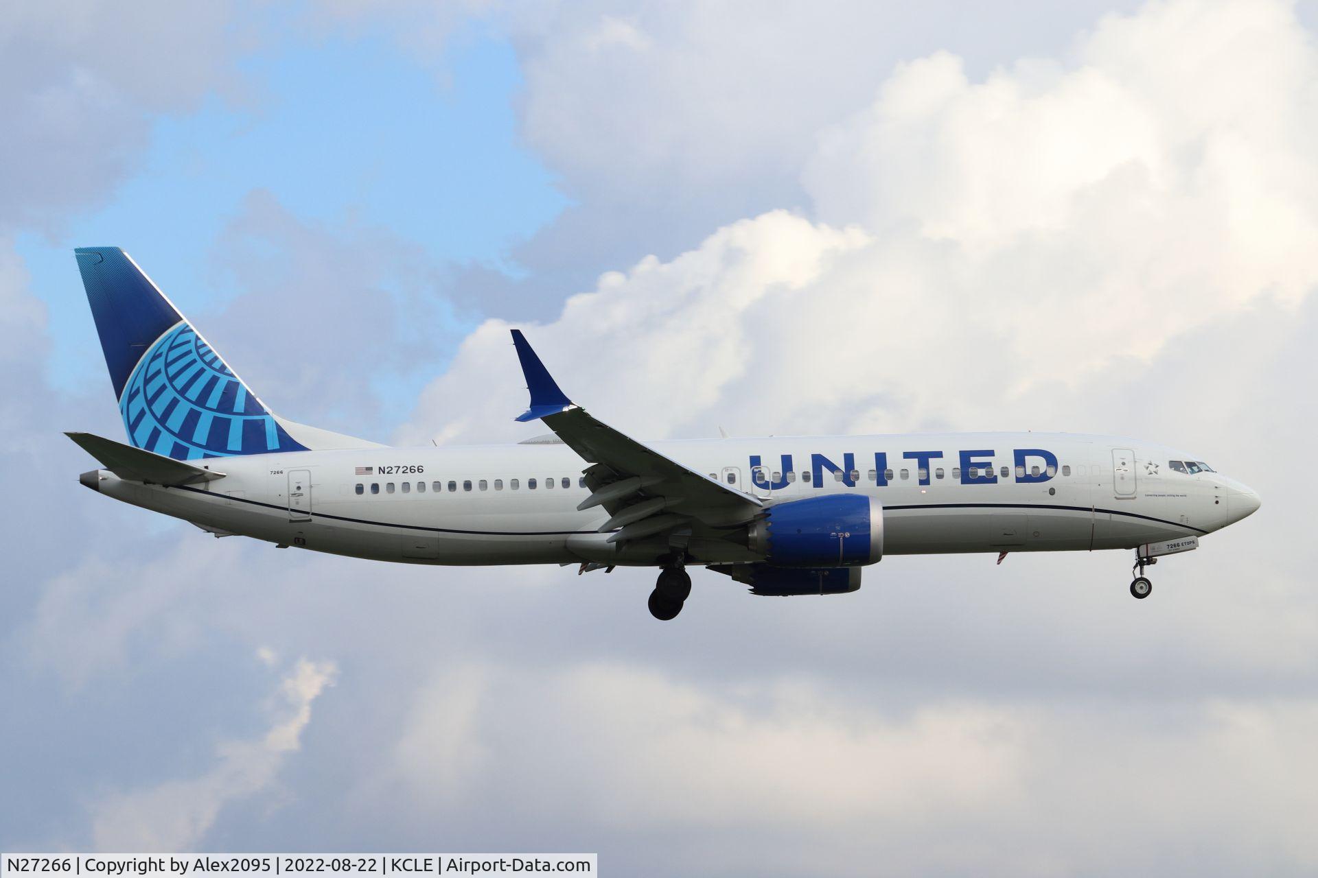 N27266, 2021 Boeing 737-8 MAX C/N 66597, United #2658 KIAH-KCLE