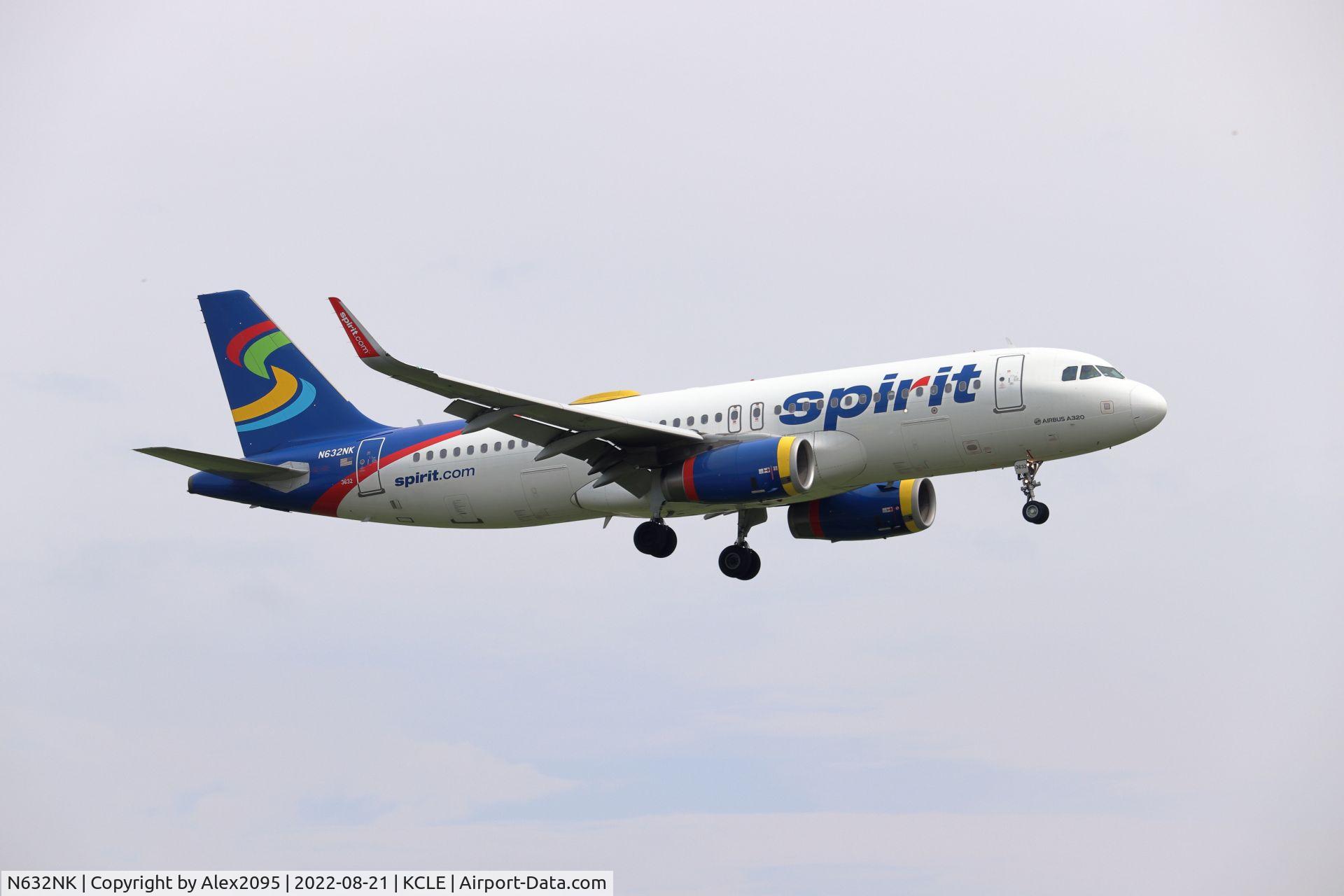 N632NK, 2014 Airbus A320-232 C/N 6331, Spirit #3160 KMIA-KCLE