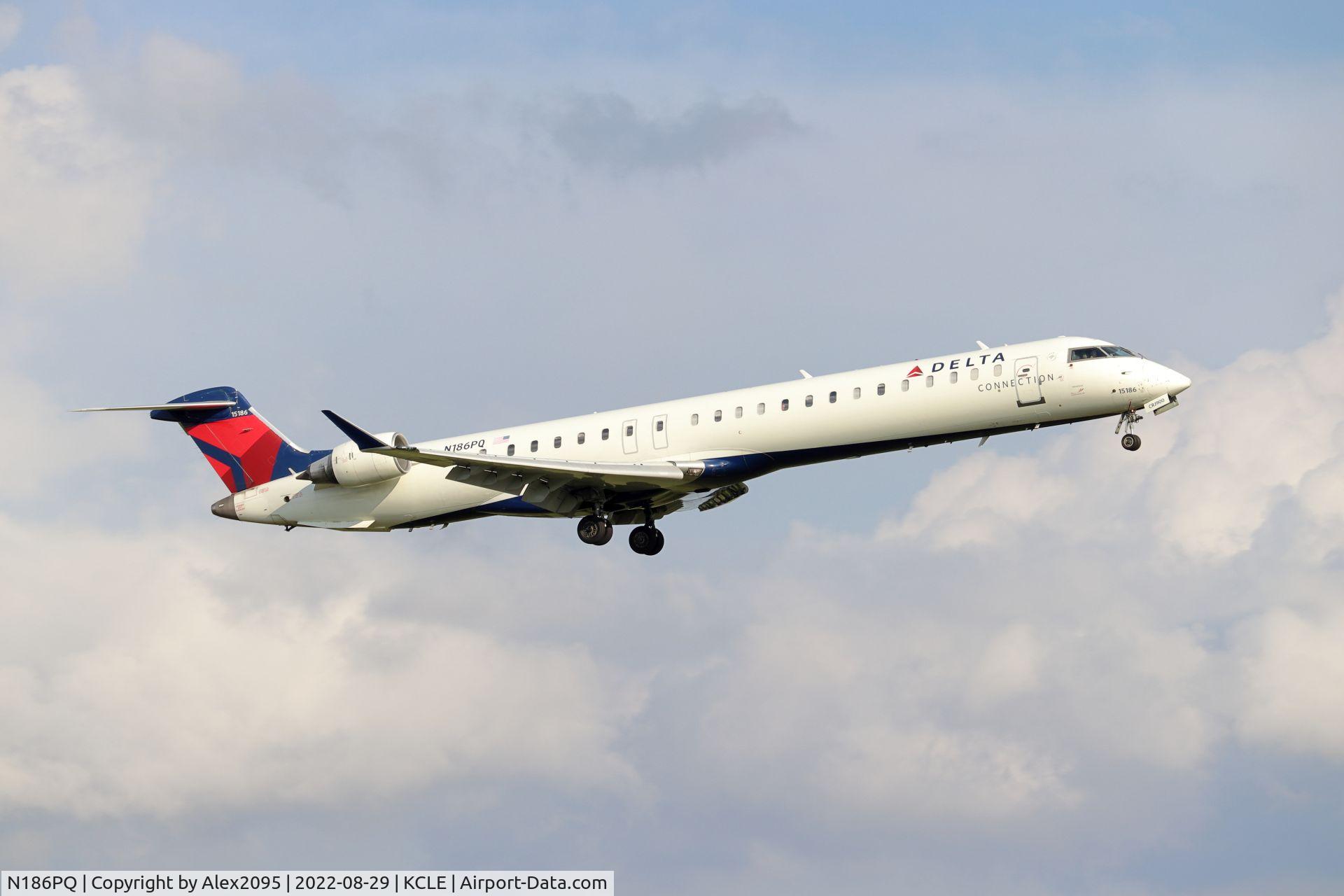 N186PQ, 2008 Bombardier CRJ-900ER (CL-600-2D24) C/N 15186, Delta Connection #4712 KJFK-KCLE