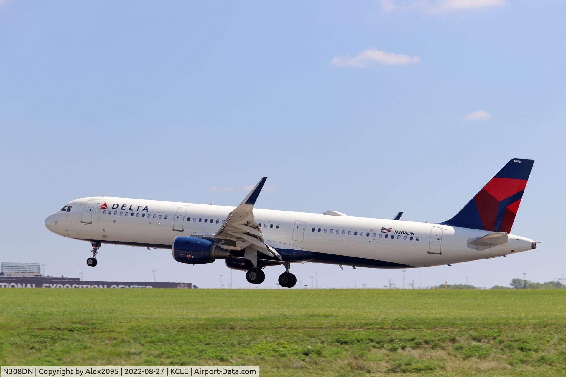 N308DN, 2016 Airbus A321-211 C/N 7233, Delta #1576 KATL-KCLE