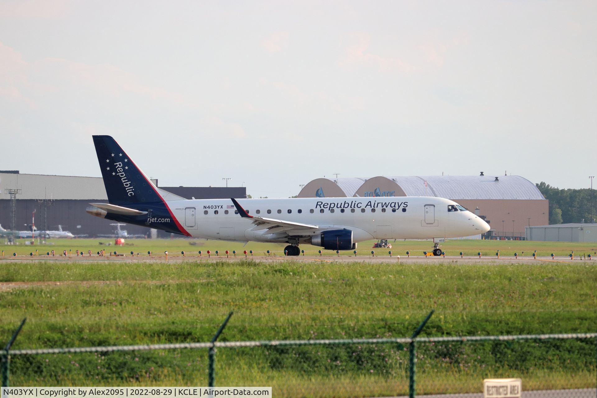 N403YX, 2013 Embraer 175LR (ERJ-170-200LR) C/N 17000365, Republic #4546 KCLE-KORD