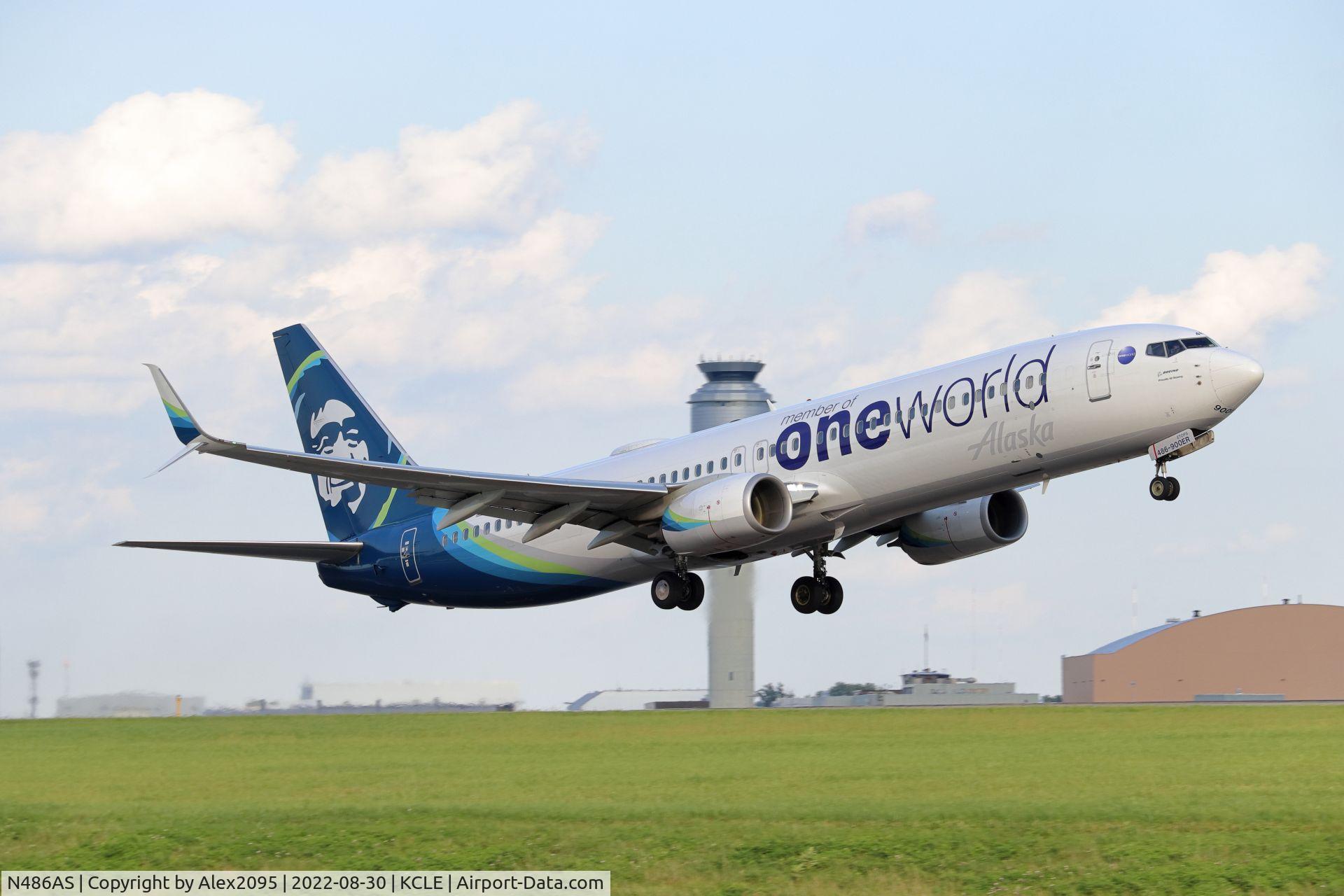 N486AS, 2015 Boeing 737-990/ER C/N 44107, Alaska #330 KCLE-KSEA