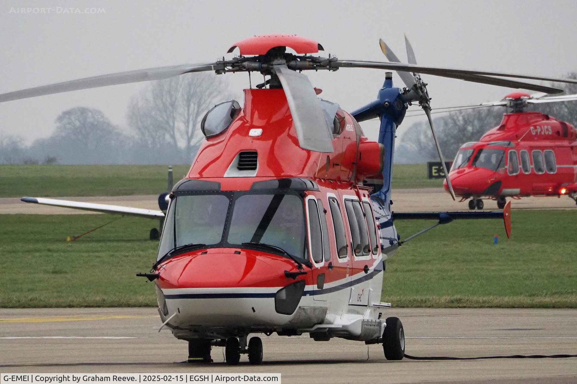 G-EMEI, 2020 Airbus Helicopters EC 175B C/N 5038, Parked at Norwich.