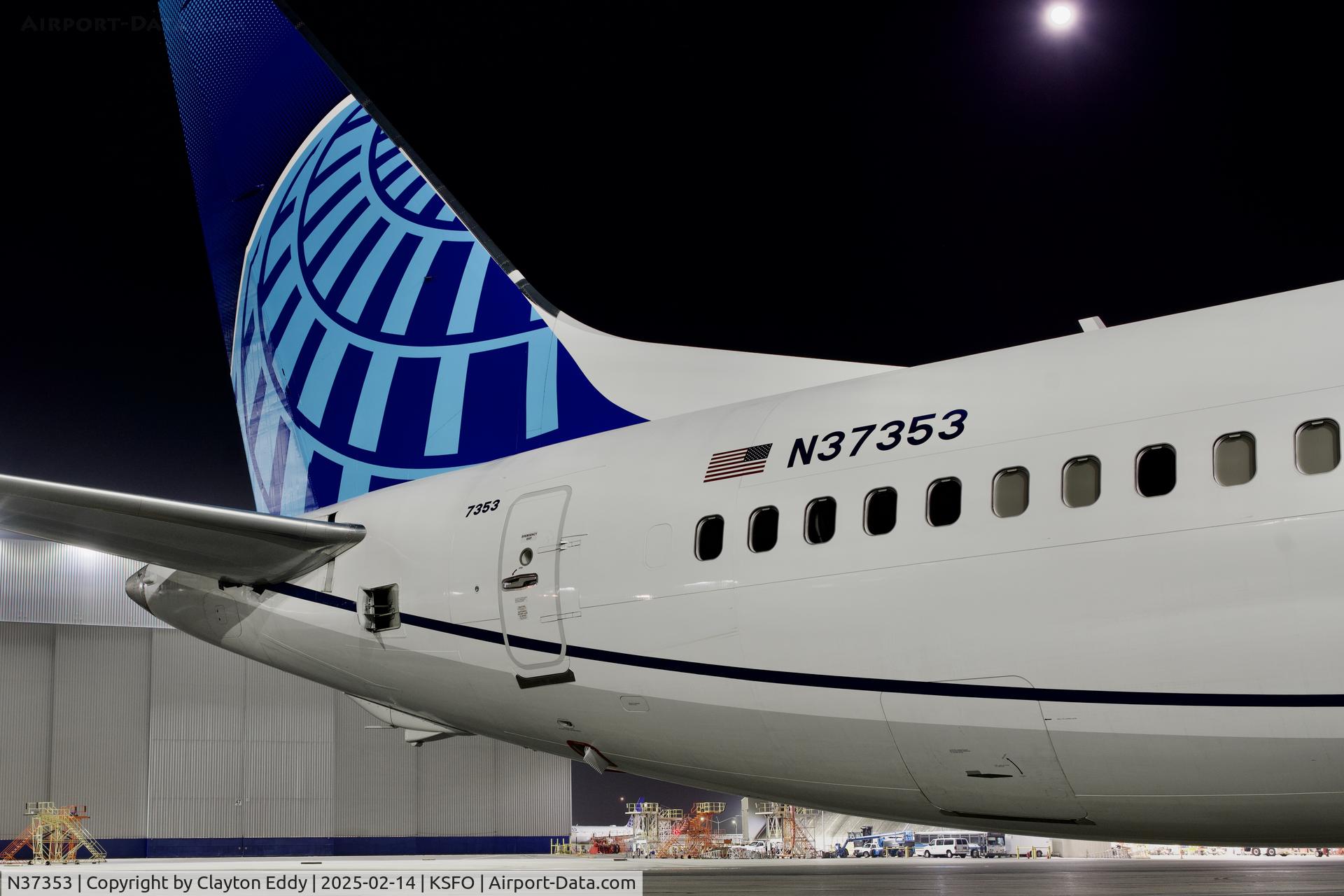 N37353, 2024 Boeing 737 MAX 8 C/N 67557, SFO 2025