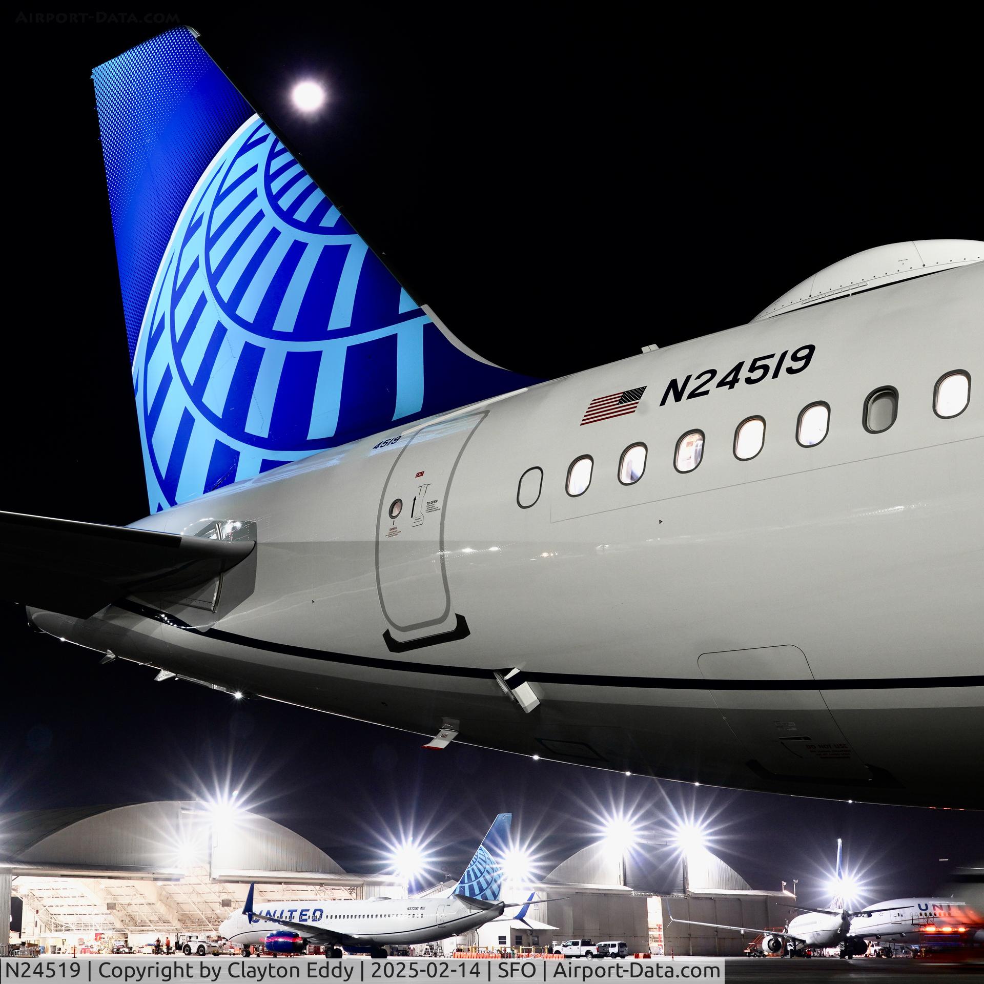 N24519, 2024 Airbus A321-271NX C/N 11965, SFO 2025