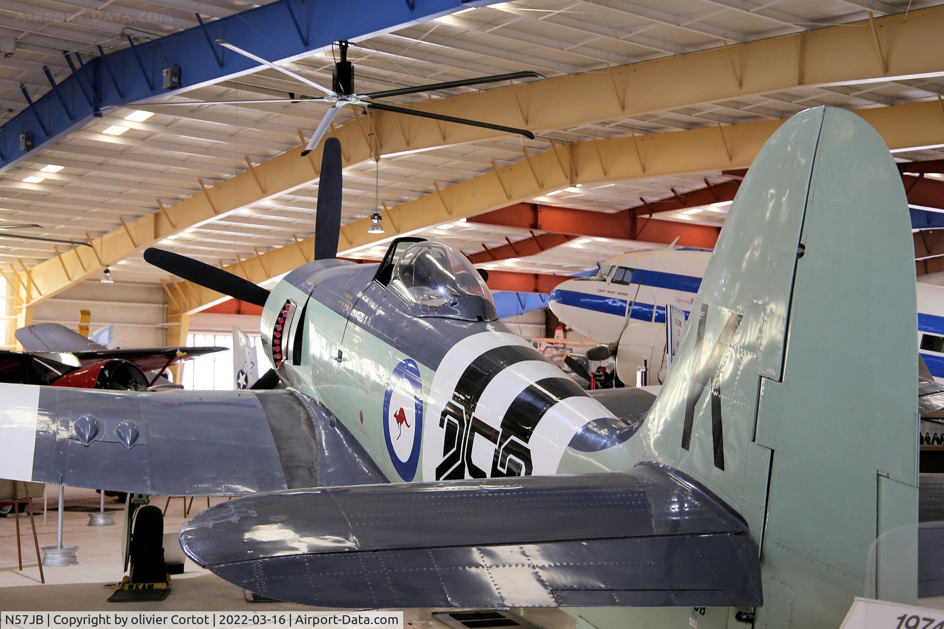 N57JB, 1948 Hawker Fury FB.10 C/N 37703 (ISS23), march 2022