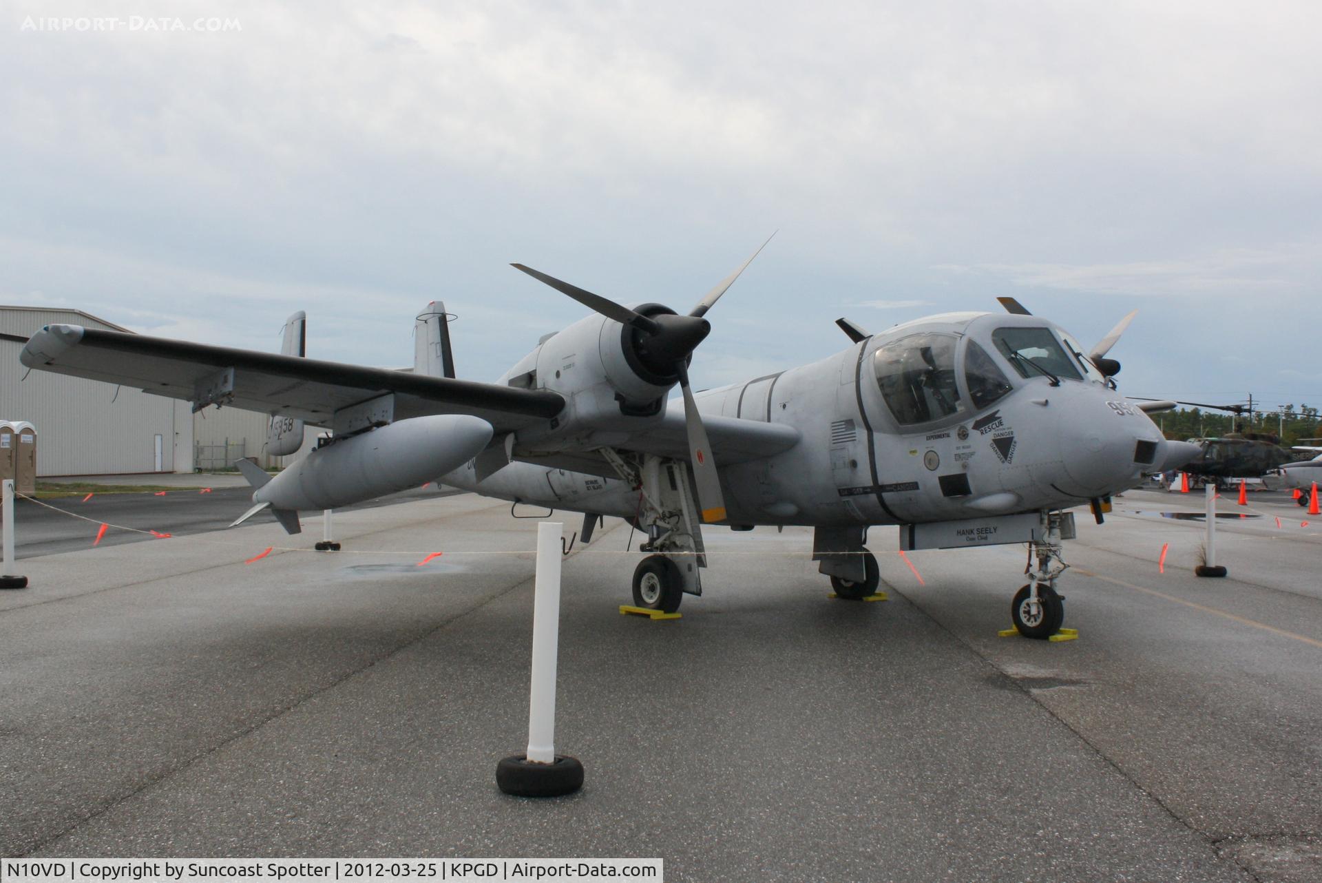 N10VD, 1968 Grumman OV-1D Mohawk C/N 162C, OV-1 Mohawk on static display at the Florida International Air Show