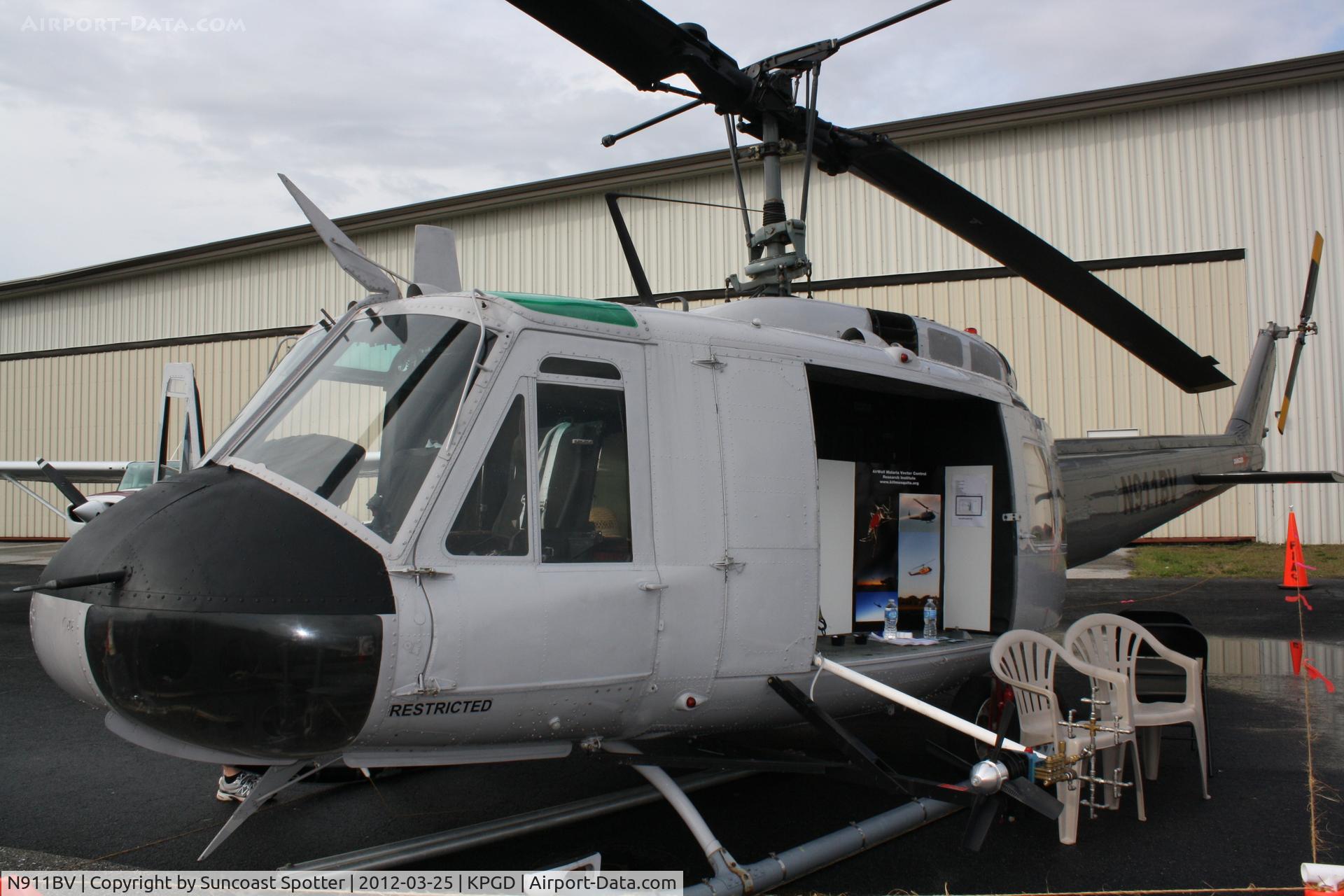 N911BV, 1966 Bell UH-1H C/N 65-09785, Bell UH-1 Iroquois on display at Florida International Air Show
