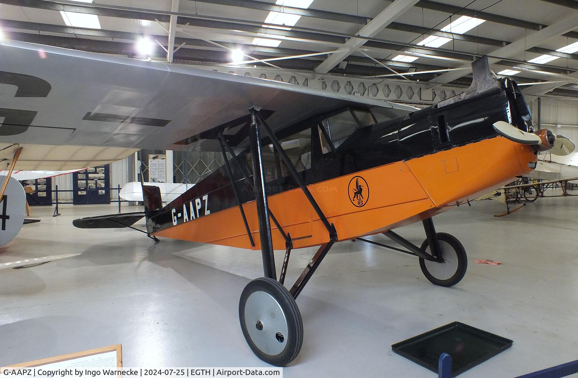 G-AAPZ, 1930 Desoutter MKI C/N D.25, Desoutter Mk I (british license built Koolhoven F.K.41) at the Shuttleworth Collection, Biggleswade