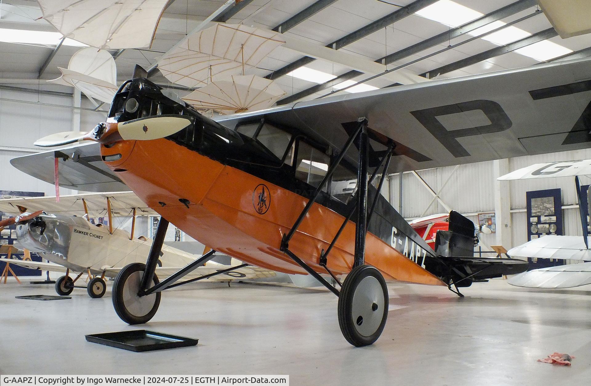 G-AAPZ, 1930 Desoutter MKI C/N D.25, Desoutter Mk I (british license built Koolhoven F.K.41) at the Shuttleworth Collection, Biggleswade