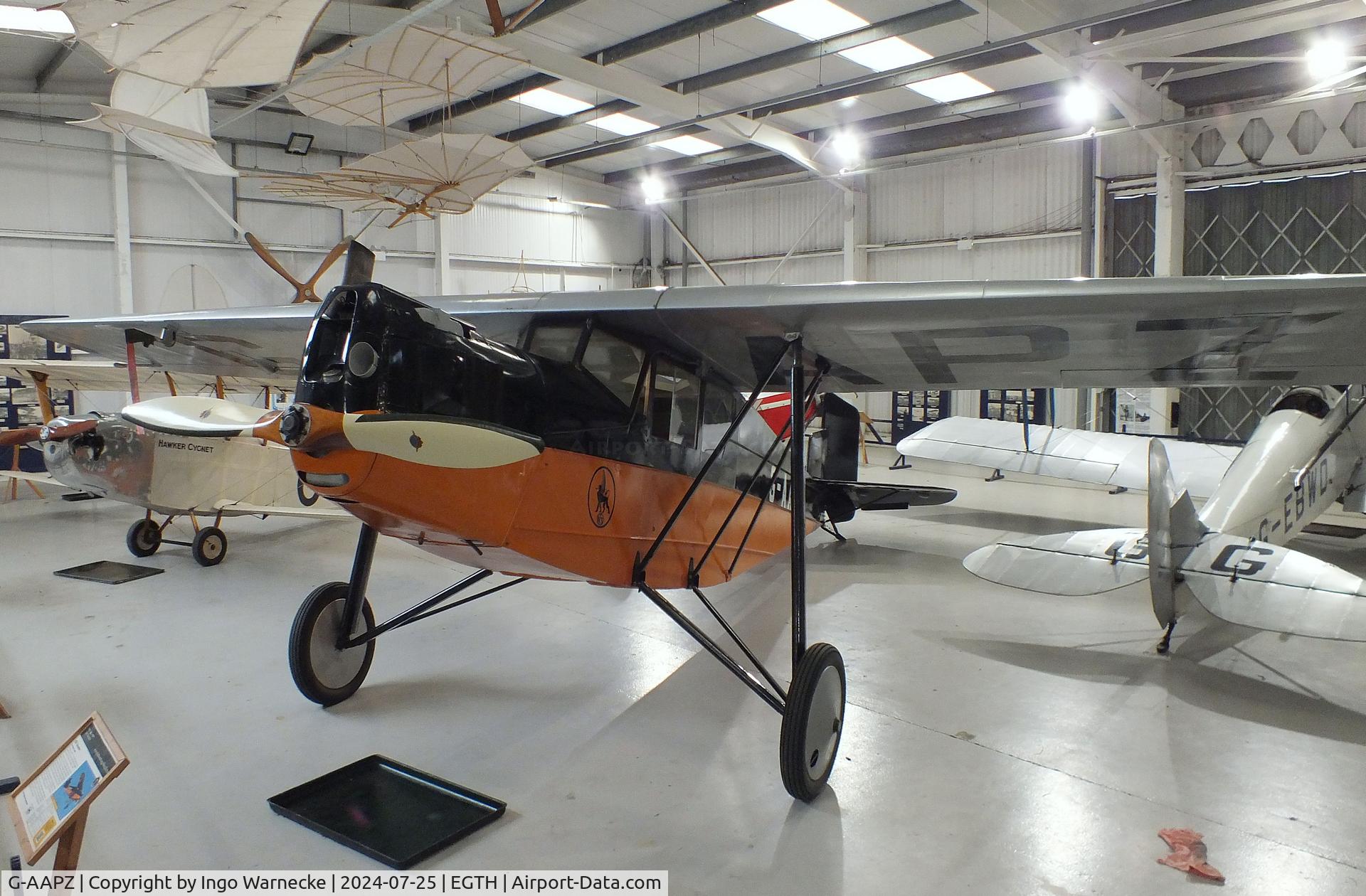 G-AAPZ, 1930 Desoutter MKI C/N D.25, Desoutter Mk I (british license built Koolhoven F.K.41) at the Shuttleworth Collection, Biggleswade