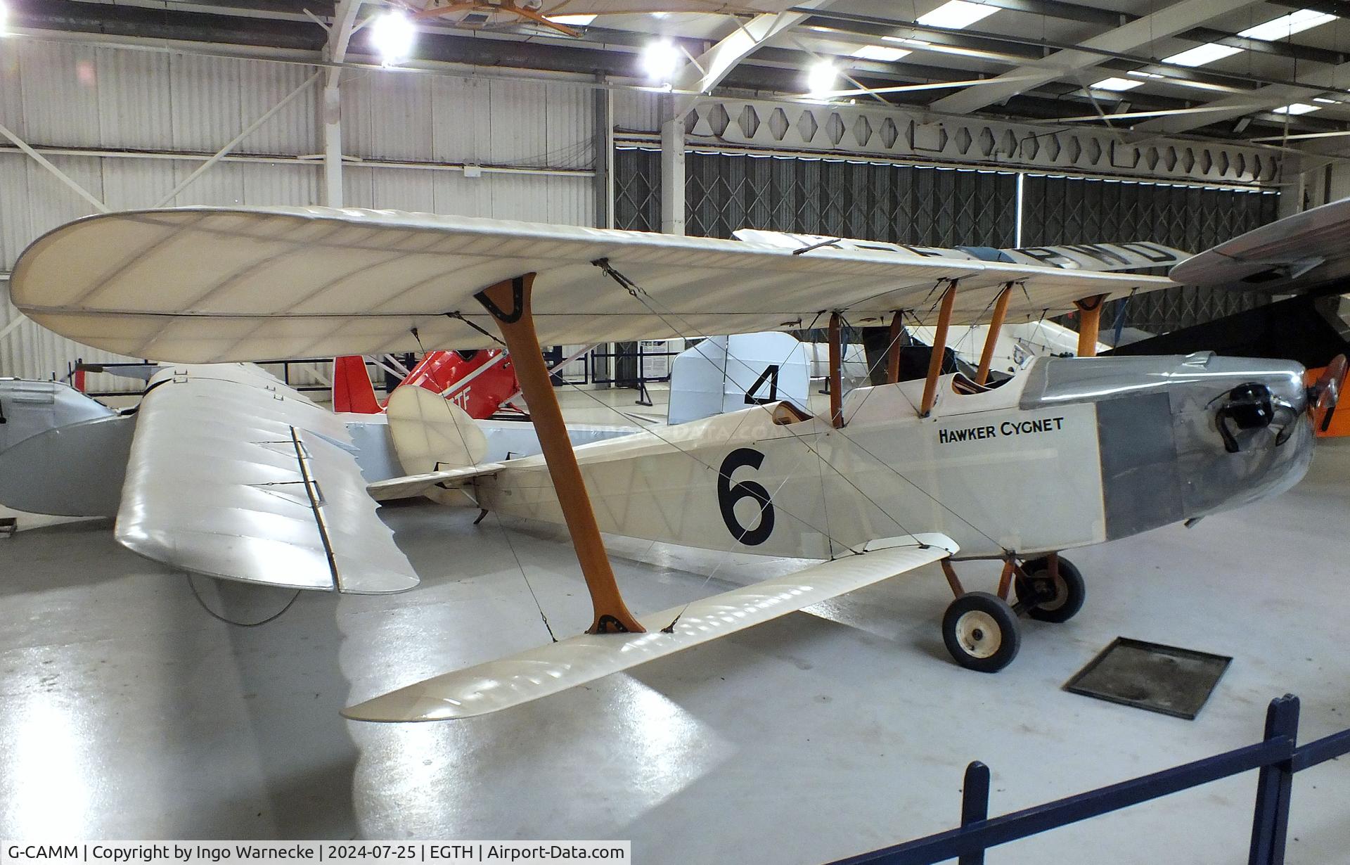 G-CAMM, 1992 Hawker Cygnet Replica C/N PFA 077-10245, Hawker Cygnet replica at the Shuttleworth Collection, Biggleswade