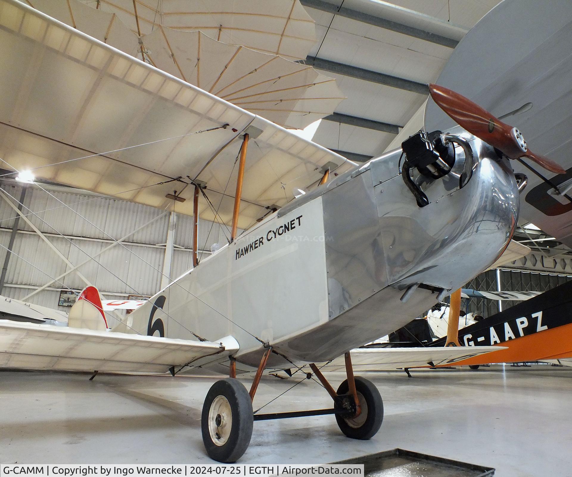 G-CAMM, 1992 Hawker Cygnet Replica C/N PFA 077-10245, Hawker Cygnet replica at the Shuttleworth Collection, Biggleswade
