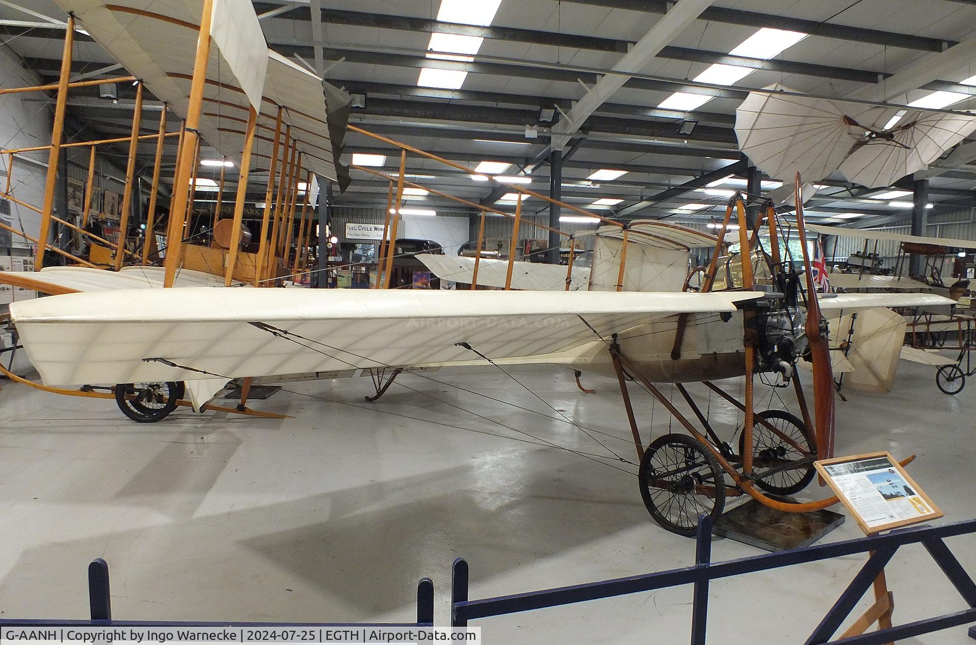 G-AANH, 1910 Deperdussin Monoplane Type D C/N BAPC005, Deperdussin Monoplane Type D at the Shuttleworth Collection, Biggleswade