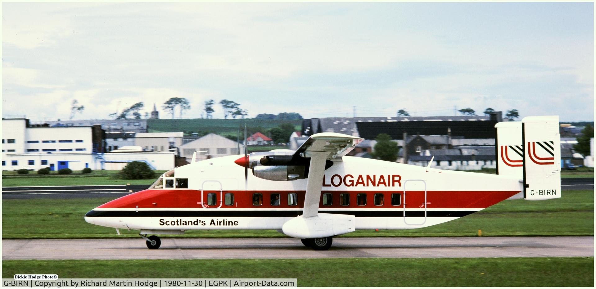 G-BIRN, 1981 Short 330-100 C/N SH.3067, Taxying for a Rw 13 departure.