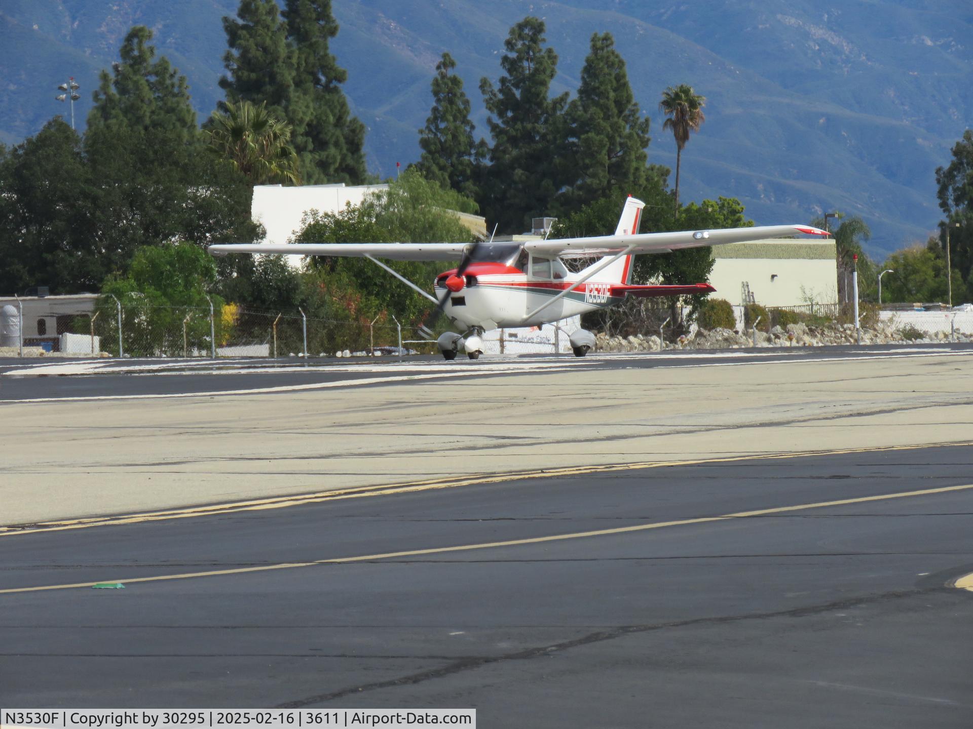 N3530F, 1967 Cessna 182K Skylane C/N 18258030, Taking off