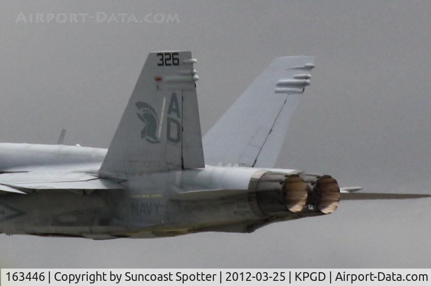 163446, 1987 McDonnell Douglas F/A-18C-23-MC Hornet C/N 652/C016, US Navy TACDEMO performs in the Florida International Air Show at the Charlotte County Airport