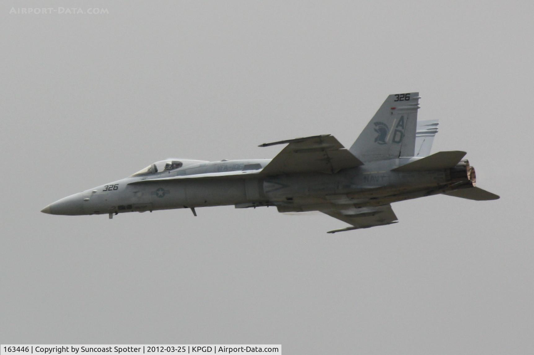 163446, 1987 McDonnell Douglas F/A-18C-23-MC Hornet C/N 652/C016, US Navy TACDEMO performs in the Florida International Air Show at the Charlotte County Airport