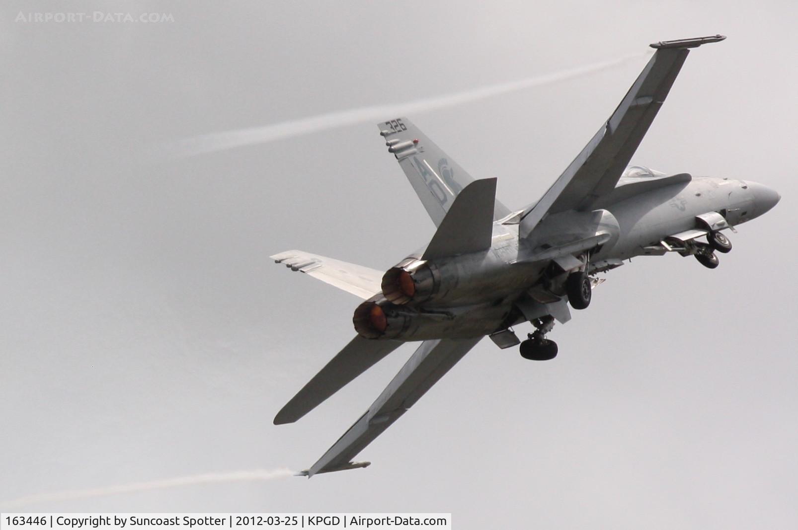 163446, 1987 McDonnell Douglas F/A-18C-23-MC Hornet C/N 652/C016, US Navy TACDEMO performs in the Florida International Air Show at the Charlotte County Airport