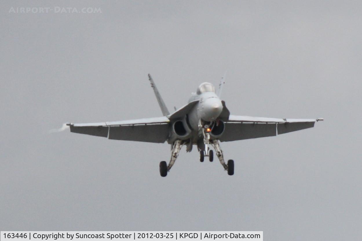 163446, 1987 McDonnell Douglas F/A-18C-23-MC Hornet C/N 652/C016, US Navy TACDEMO performs in the Florida International Air Show at the Charlotte County Airport