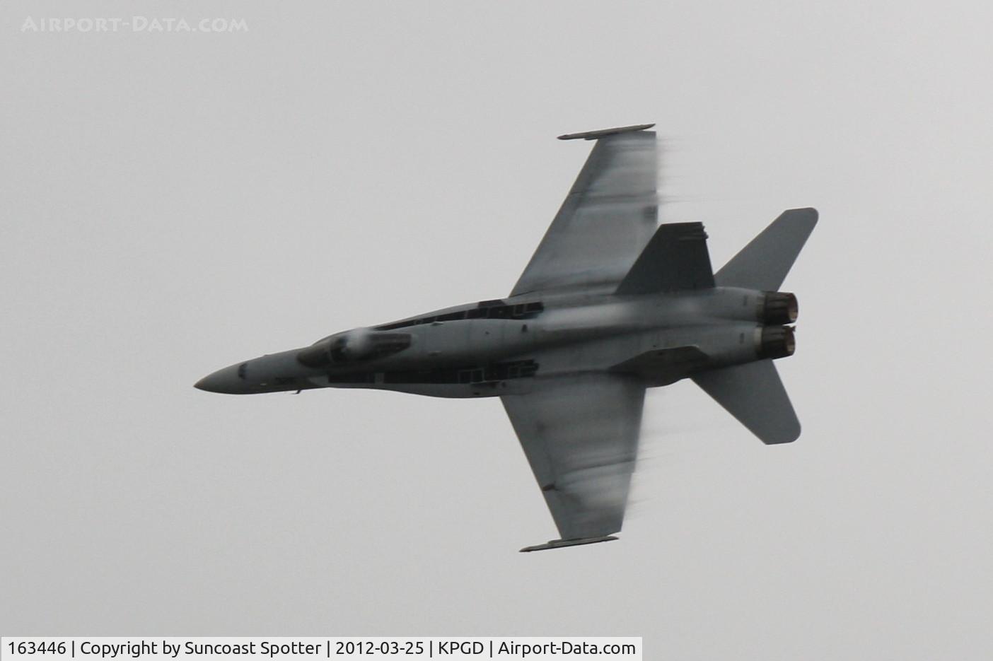 163446, 1987 McDonnell Douglas F/A-18C-23-MC Hornet C/N 652/C016, US Navy TACDEMO performs in the Florida International Air Show at the Charlotte County Airport