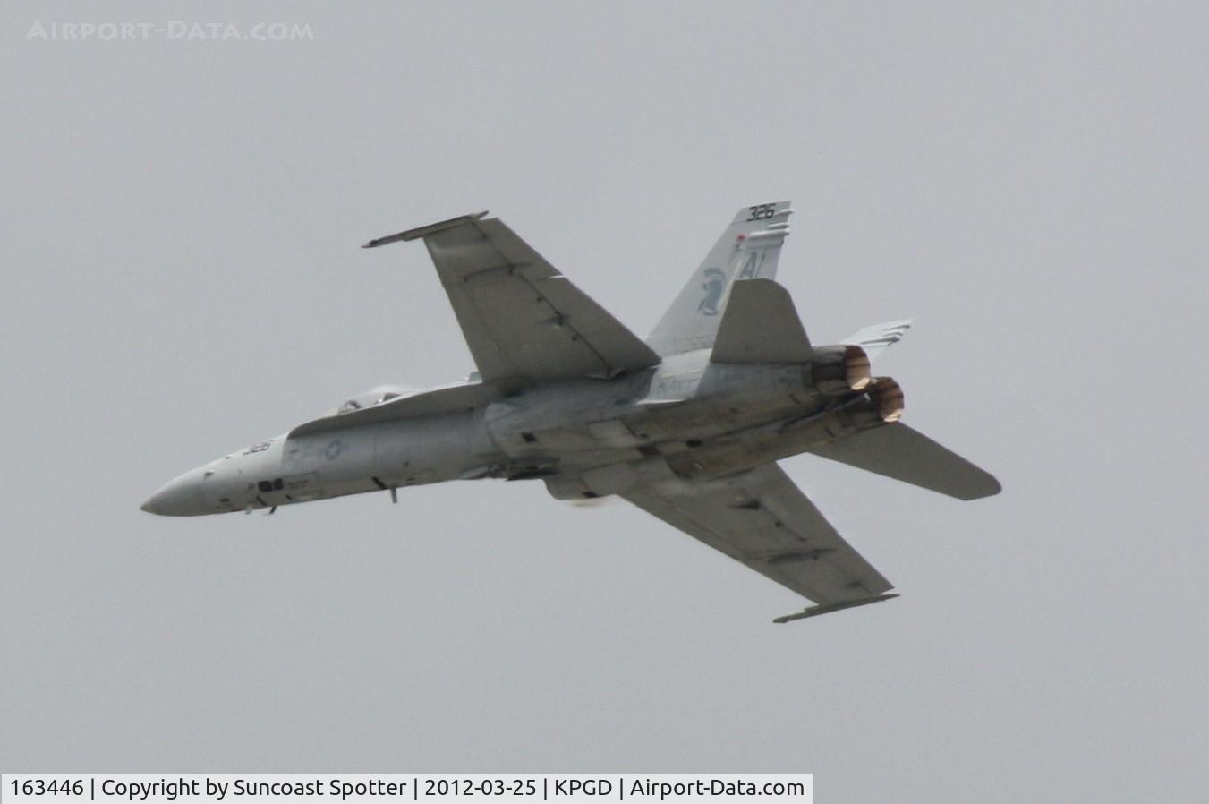 163446, 1987 McDonnell Douglas F/A-18C-23-MC Hornet C/N 652/C016, US Navy TACDEMO performs in the Florida International Air Show at the Charlotte County Airport