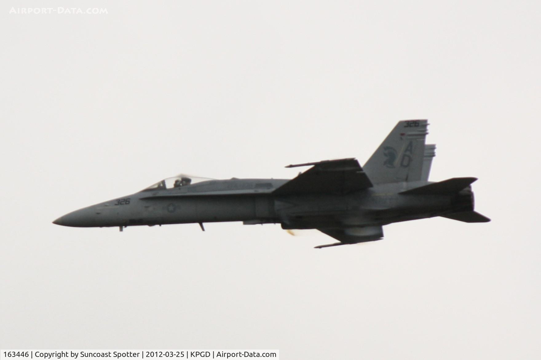 163446, 1987 McDonnell Douglas F/A-18C-23-MC Hornet C/N 652/C016, US Navy TACDEMO performs in the Florida International Air Show at the Charlotte County Airport