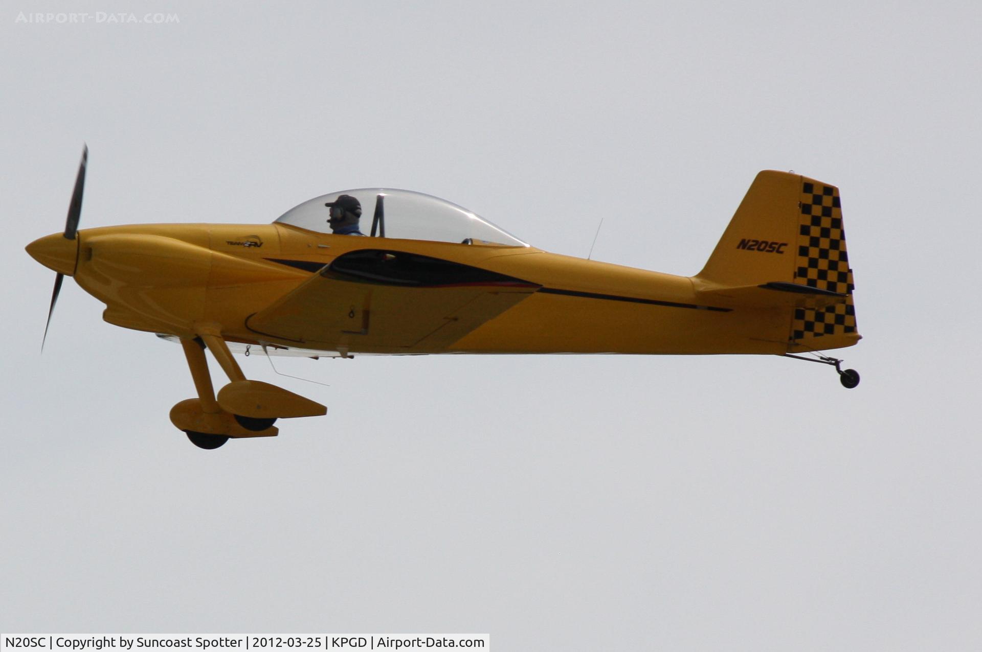 N20SC, 2000 Vans RV-4 C/N 2678, Team RV performs during the Florida International Air Show at Charlotte County Airport