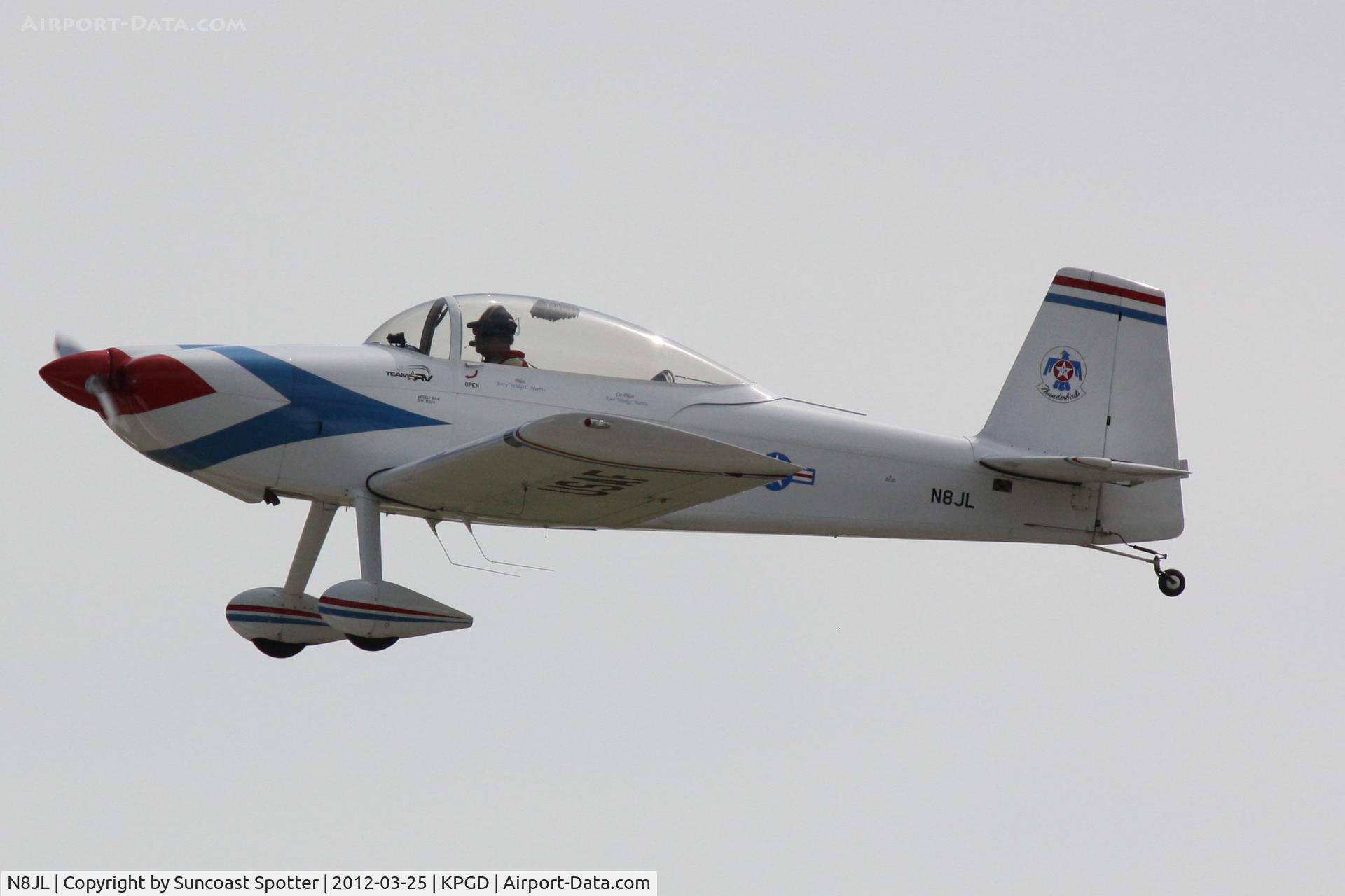 N8JL, 2001 Vans RV-8 C/N 81324, Team RV performs during the Florida International Air Show at Charlotte County Airport