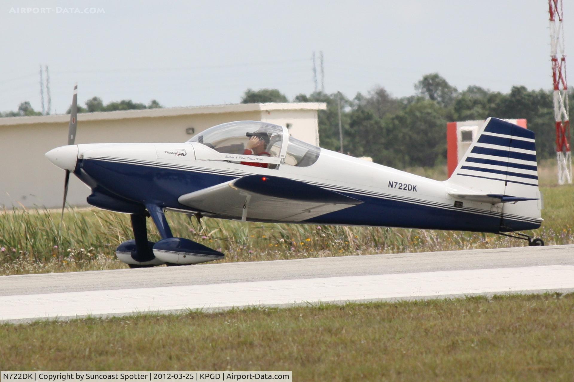 N722DK, 2002 Vans RV-6 C/N 24298, Team RV performs during the Florida International Air Show at Charlotte County Airport