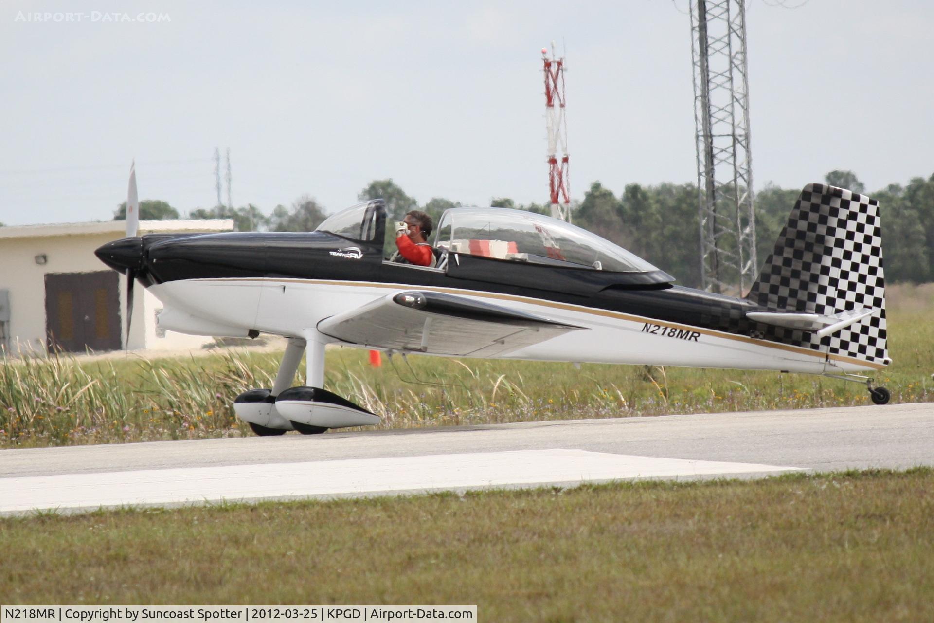 N218MR, Vans RV-8 C/N 82011, Team RV performs during the Florida International Air Show at Charlotte County Airport