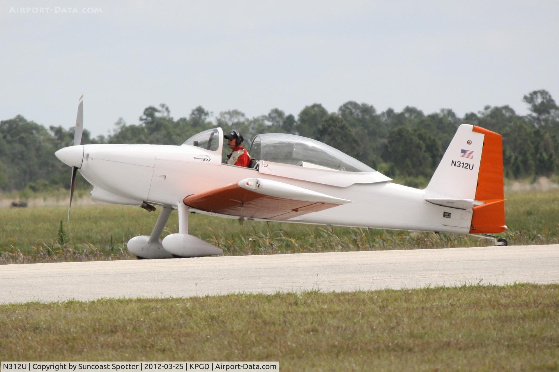 N312U, Vans RV-8 C/N 82630, Team RV performs during the Florida International Air Show at Charlotte County Airport
