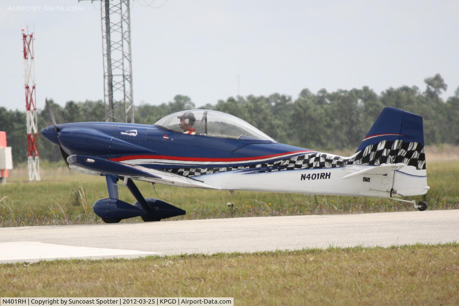 N401RH, 1999 Vans RV-4 C/N 1986, Team RV performs during the Florida International Air Show at Charlotte County Airport
