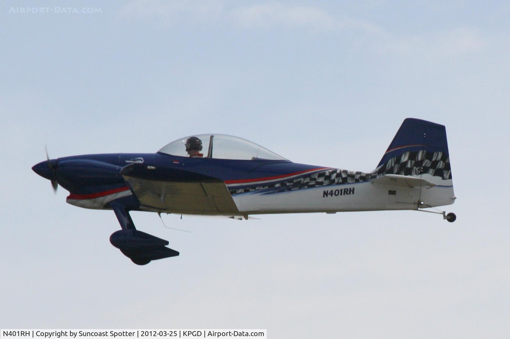 N401RH, 1999 Vans RV-4 C/N 1986, Team RV performs during the Florida International Air Show at Charlotte County Airport